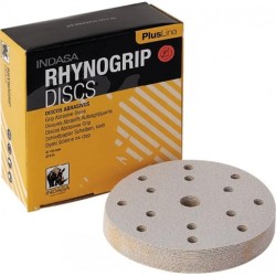 P120 INDASA RHYNOGRIP PlusLine 6" 150mm ABRASIVE SANDING DISCS Pack of 50