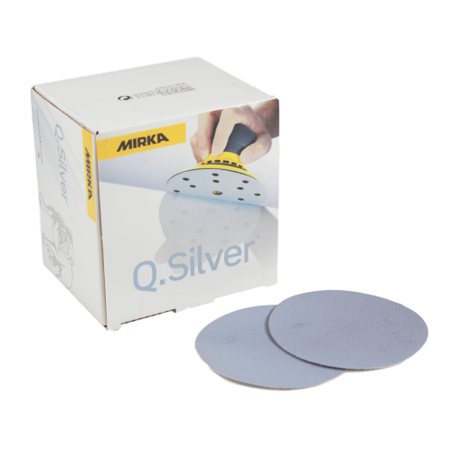 Mirka Q.Silver 77mm no hole P180 Grip Sanding Discs, Box of 100