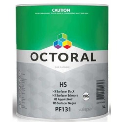 Octoral PF131 HS Primer Surfacer with Fast Hardener 3.5Litre Kit Black