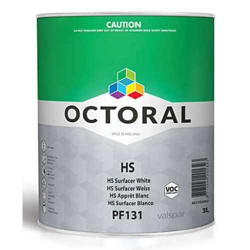 Octoral PF131 HS Primer Surfacer with Fast Hardener 3.5Litre Kit White