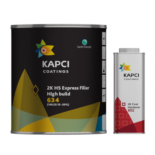 KAPCI 634 VOC Compliant 2K High Build Primer Kit Black