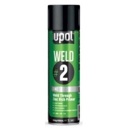 UPOL WELD#2 Weld Through Zinc Rich Aerosol 450ml U-POL WELD/AL