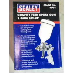 Sealey Spray Gun Gravity Feed 1.3mm Set-Up