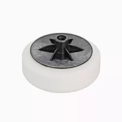 White Compounding Head Polishing Sponge Foam Mop Head 6" With Backing Plate