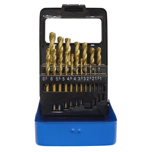 HSS Fully Ground Drill Bit Set 19pc - AK4719