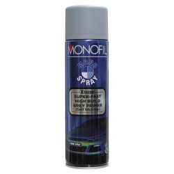 12x Monofil Xtreme Super Fast High Build Grey Primer Aerosols 500ml 12x Monofil Xtreme Super Fast High Build Grey Primer Aerosols 500ml