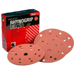 P1000 INDASA RHYNOGRIP RedLine 6" 150mm ABRASIVE SANDING DISCS Pack of 50
